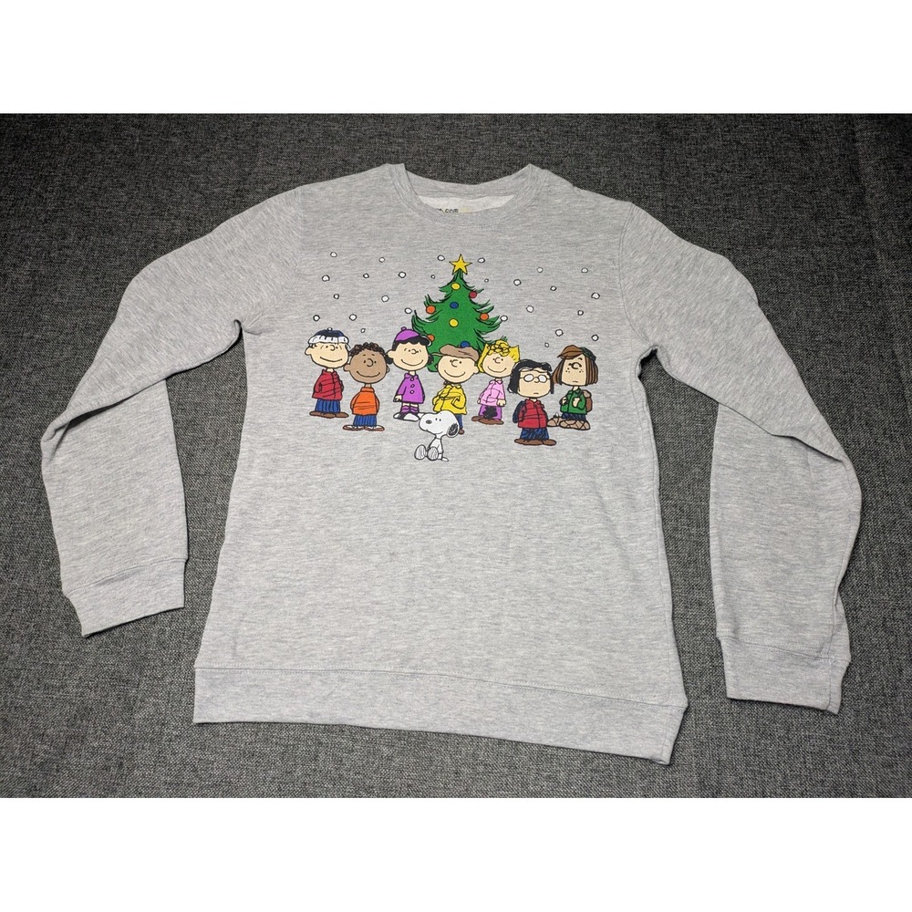 Peanuts Snoopy Long Sleeve Sweatshirt Festive Christmas‎ Classic Size Small